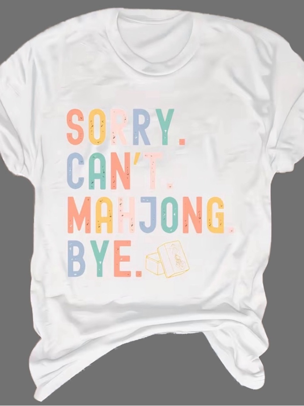 SUPER FUN SOFT AND COMFY MAHJONG WOMEN’S TEE!